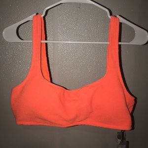Bright Orange Bathing Suit Top